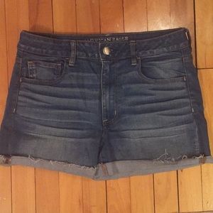 American eagle hi rise shortie size 12